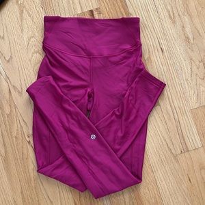 Lululemon fleece lined leggings size 4